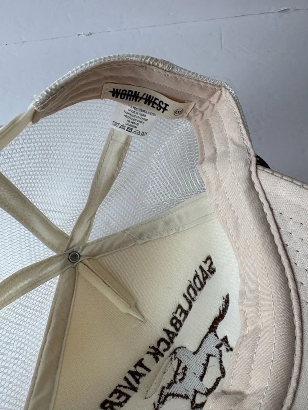 NWOT Anthropologie Worn/West Saddleback Tavern Trucker Hat